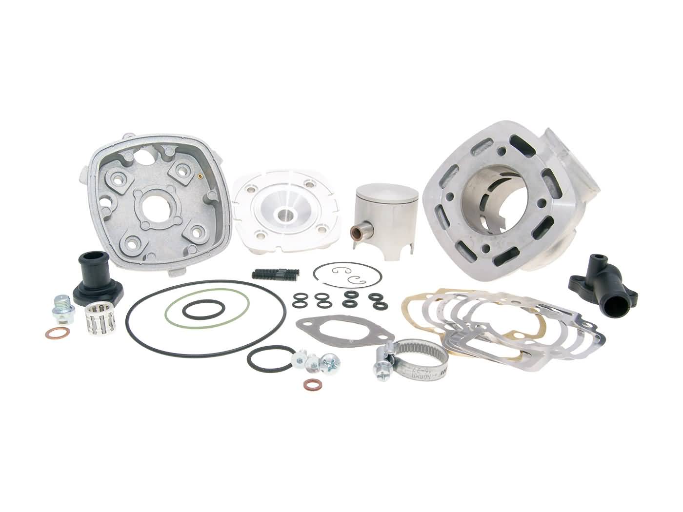Cilindro komplektas Polini aliuminio lenktyninis Evolution 70cc 47,6 mm, skirtas Piaggio LC