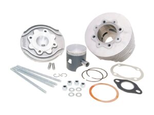 Cilindro komplektas Polini aliuminio racing Evolution 130cc 57mm, skirtas Vespa 125 ETS, PK, Primavera 2T, Primavera ET3 2T, XL