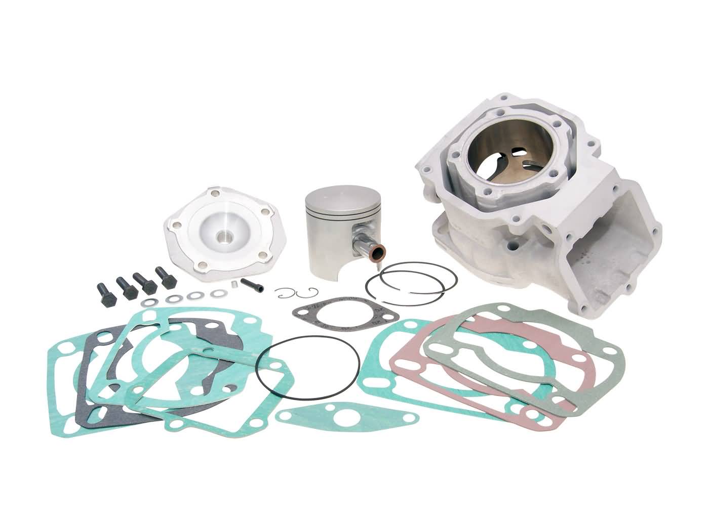 Cilindro komplektas Polini aliuminio lenktyninis 154cc 60mm Rotax varikliui 122, 123