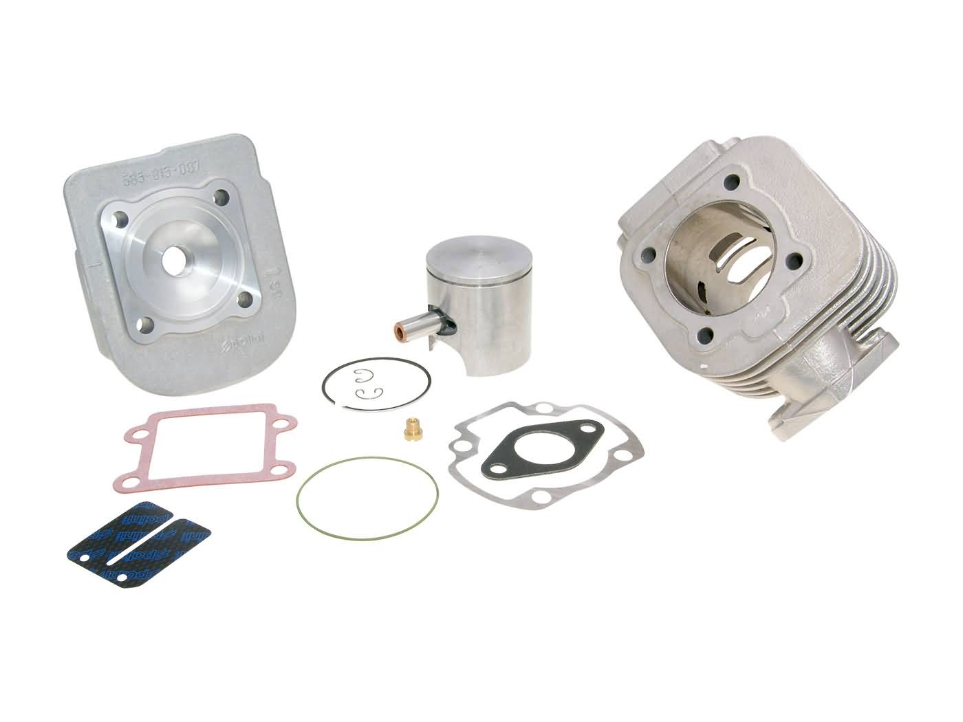 Cilindro komplektas Polini aliuminio sport 70cc Minarelli Vertical AC