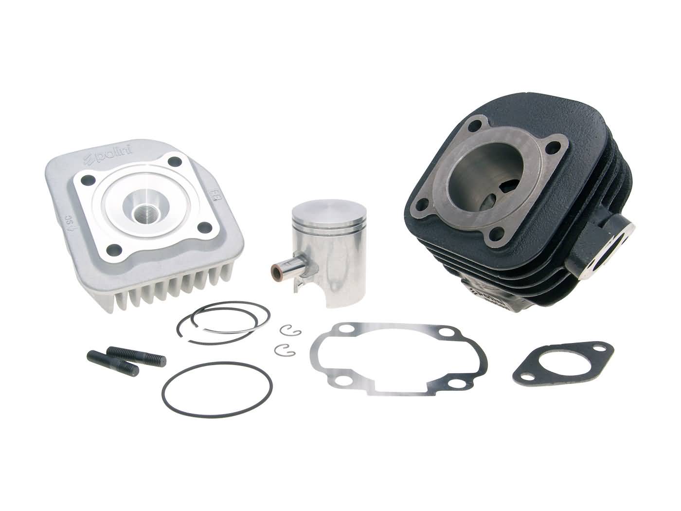 Cilindro komplektas Polini ketaus sport d=40mm 50cc, 10mm nuožulnus Minarelli Horizontal AC