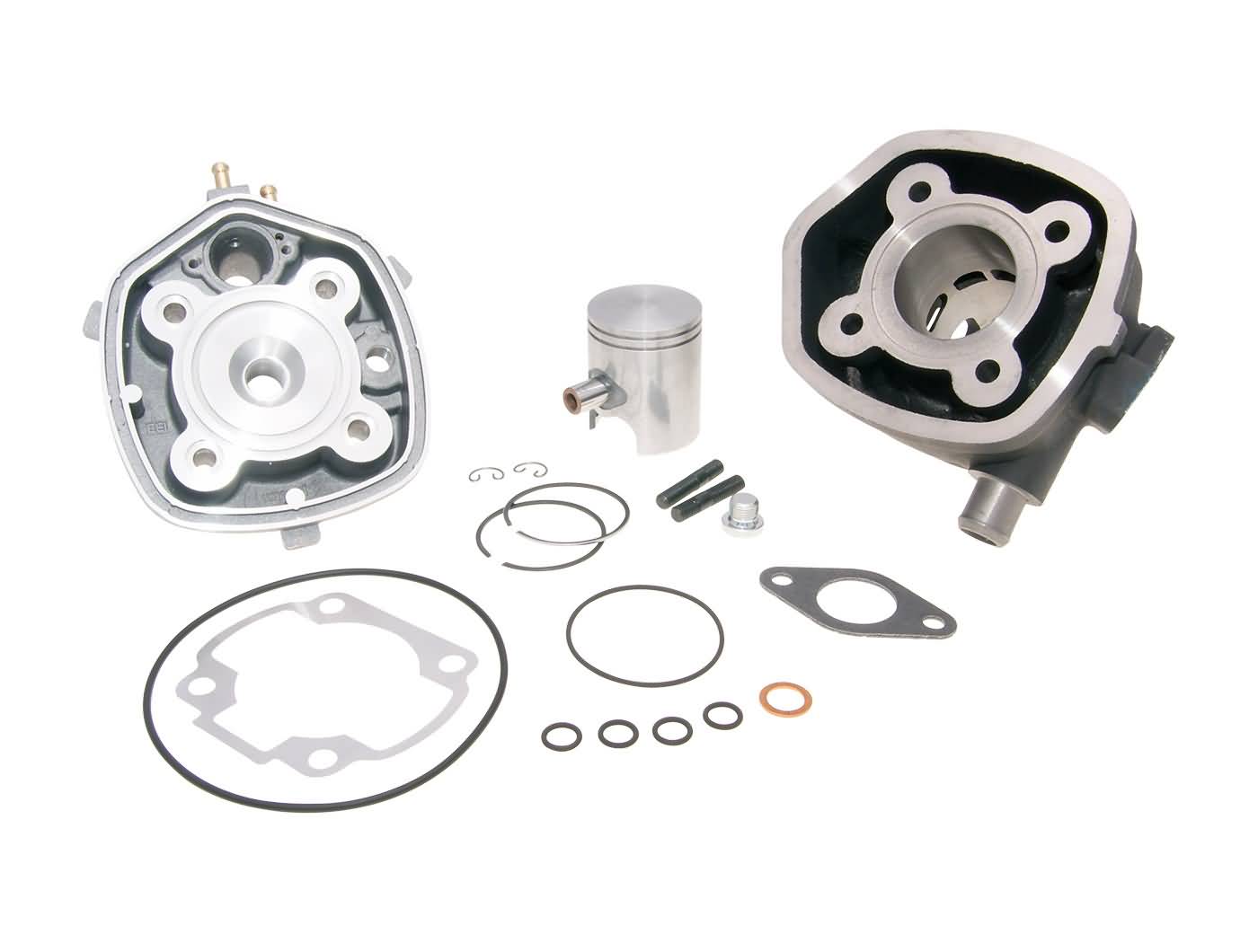 Cilindro komplektas Polini ketaus sport 50cc Minarelli horizontaliam LC