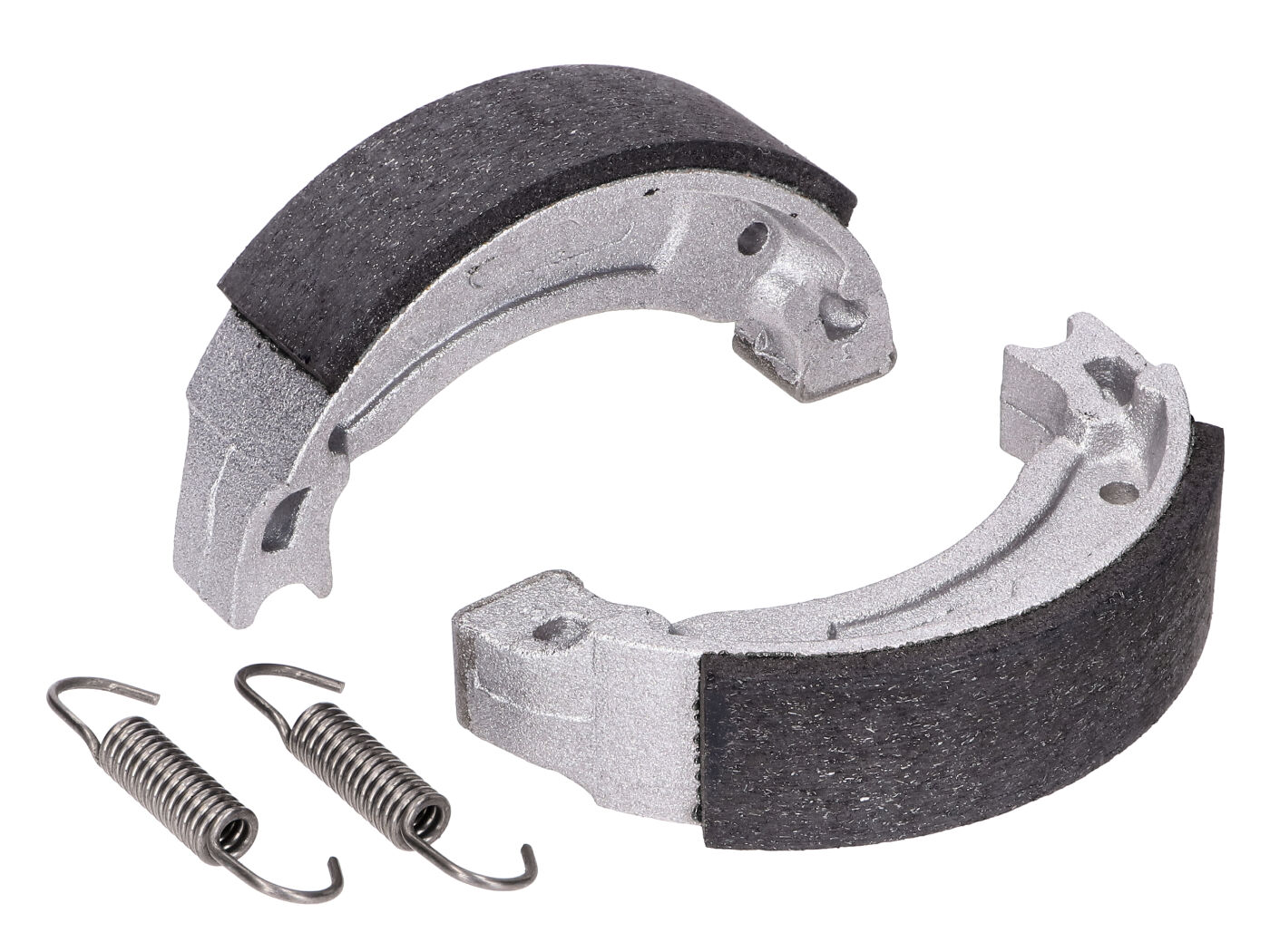 Būgninių stabdžių kaladėlių komplektas Polini 110x25mm su spyruoklėmis būgniniams stabdžiams Adly, CPI, Generic, MBK, Malaguti, Yamaha