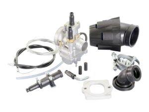 karbiuratoriaus komplektas Polini 21mm, skirtas Aprilia, Derbi, Gilera, Italjet, Piaggio, Vespa 50cc 2 taktams