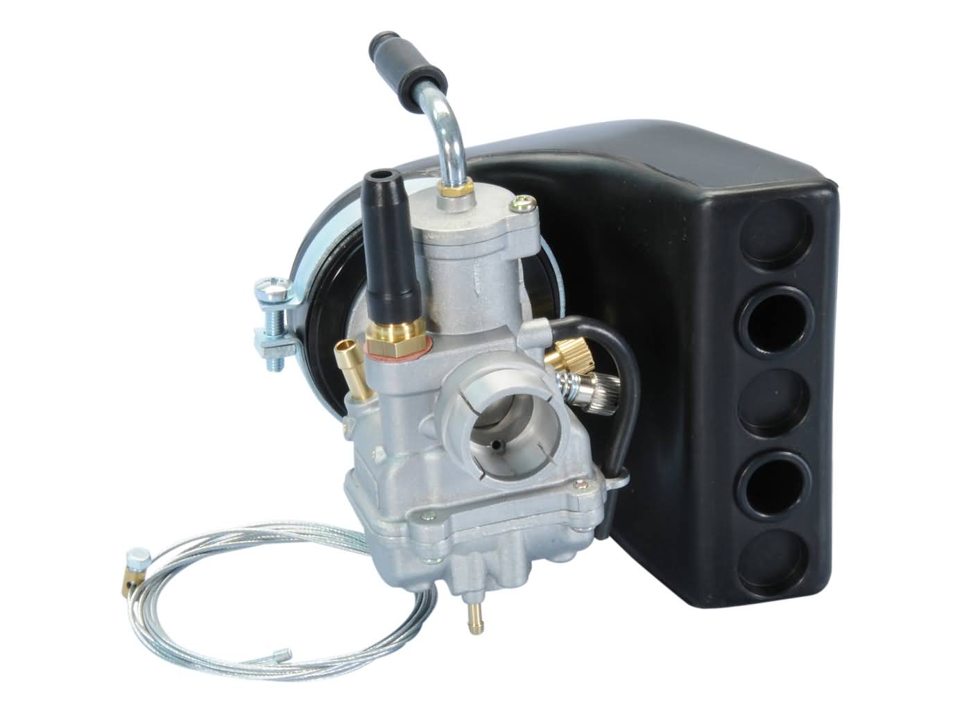 karbiuratoriaus komplektas Polini CP D.17.5 17.5mm su filtru Vespa HP, PK, XL 50