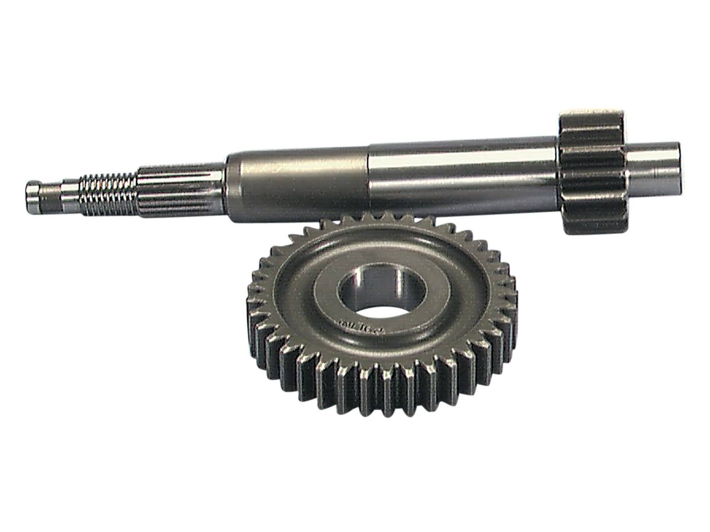 Greitintas reduktorius Polini 16/37 17,7 mm, skirtas Piaggio 50 2T su guoliu