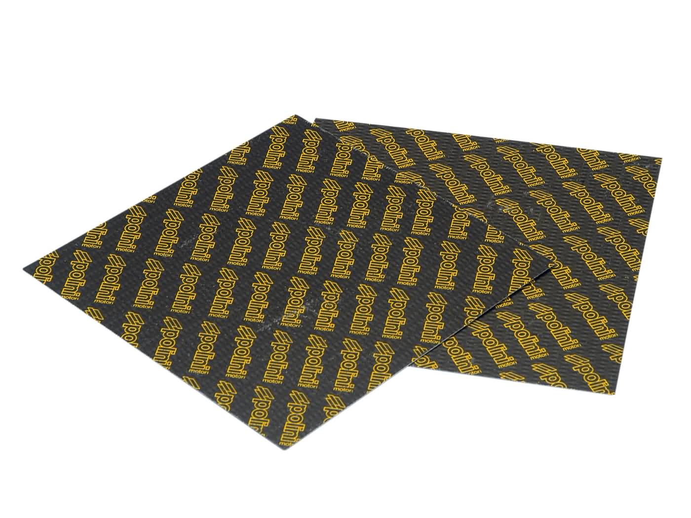 Karboniniai lapelinių vožtūvų lapai Polini 0,25mm 110x100mm - universalus (geltonas)