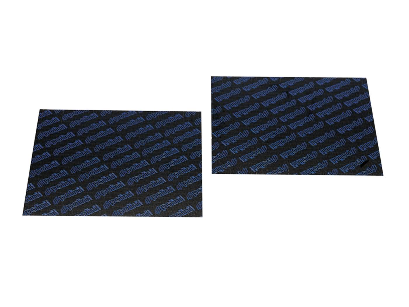 Karboniniai lapelinių vožtūvų lapai Polini 0,30mm 110x100mm - universalūs (mėlyna)