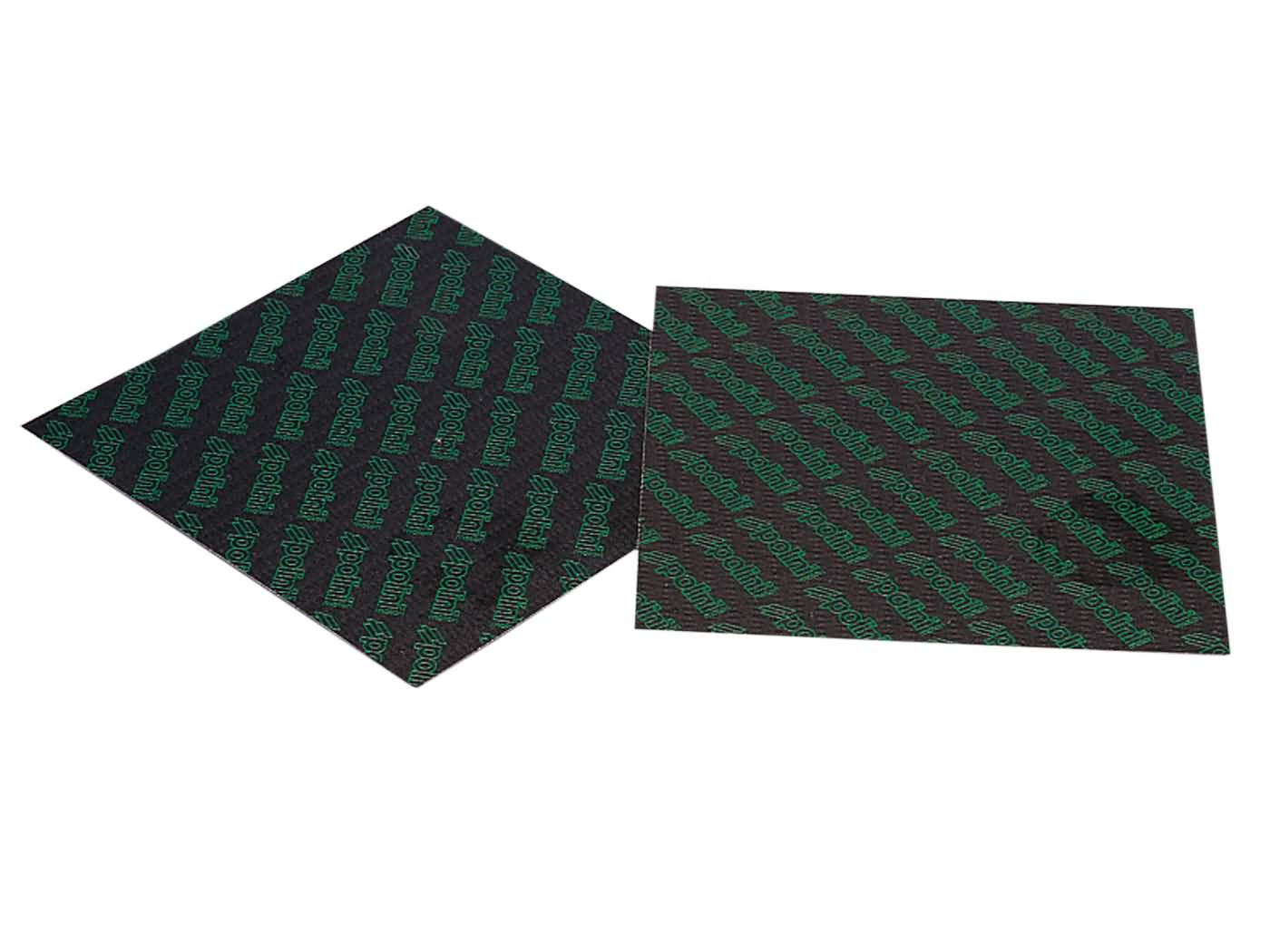 Karboniniai lapelinių vožtūvų lapai Polini 0,35mm 110x100mm - universalūs (žalia)