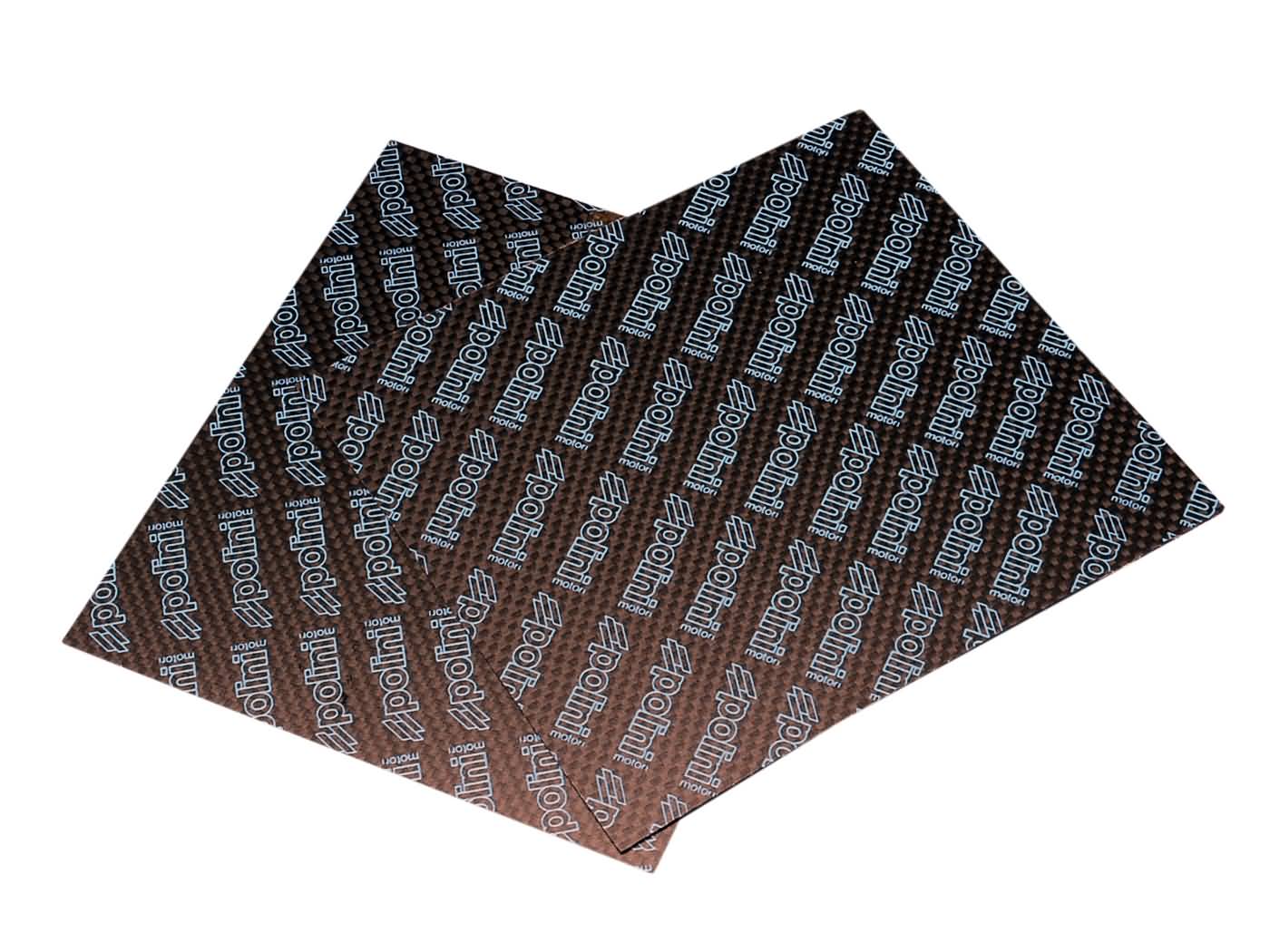 Karboniniai lapelinių vožtūvų lapai Polini 0,28mm 110x100mm - universalūs (šviesiai mėlyni)