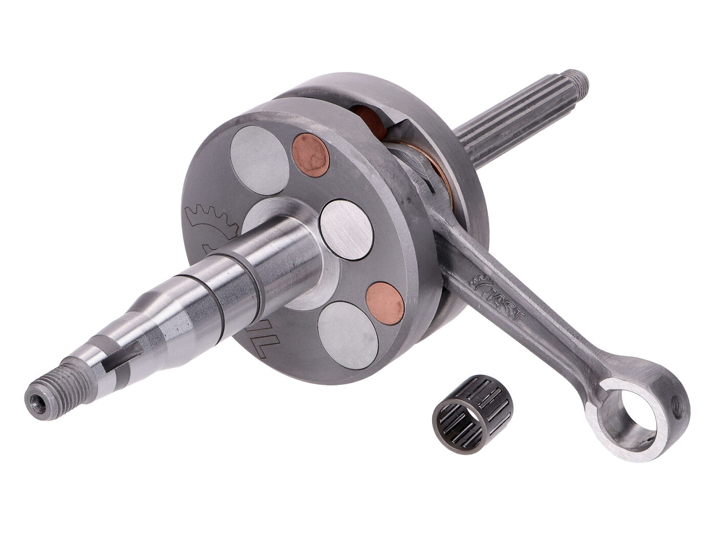 Alkūninis velenas TOP Racing Evolution NG naujos kartos 12 mm stūmoklio kaiščiui Minarelli