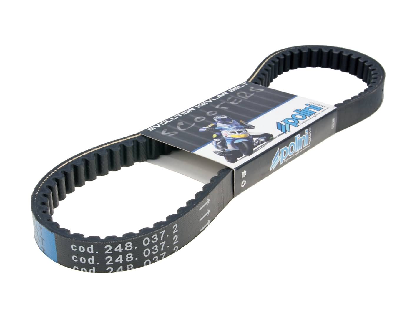 Variatoriaus diržas Polini Made Belt Evolution, skirtas Aprilia, Derby, Gilera, Piaggio 50cc