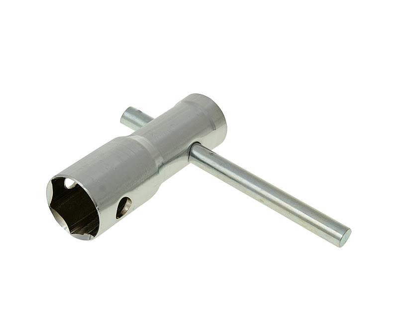 Uždegimo žvakės įrankis / lizdas / veržliaraktis 3 viename (16 mm, 18 mm, 21 mm)