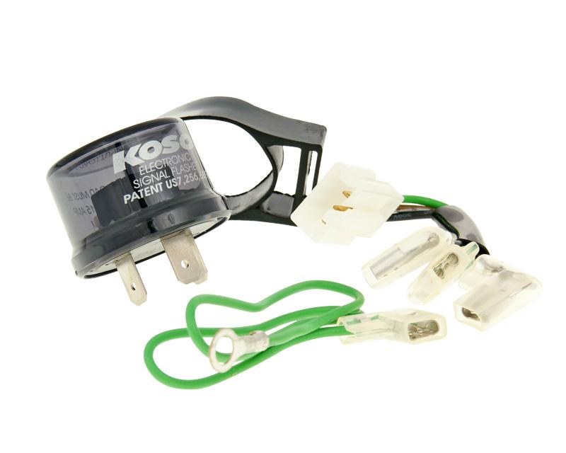 Posūkių rėlė Koso skaitmeninė LED arba standartinė - 3 kontaktų 12V įsk. adapteris