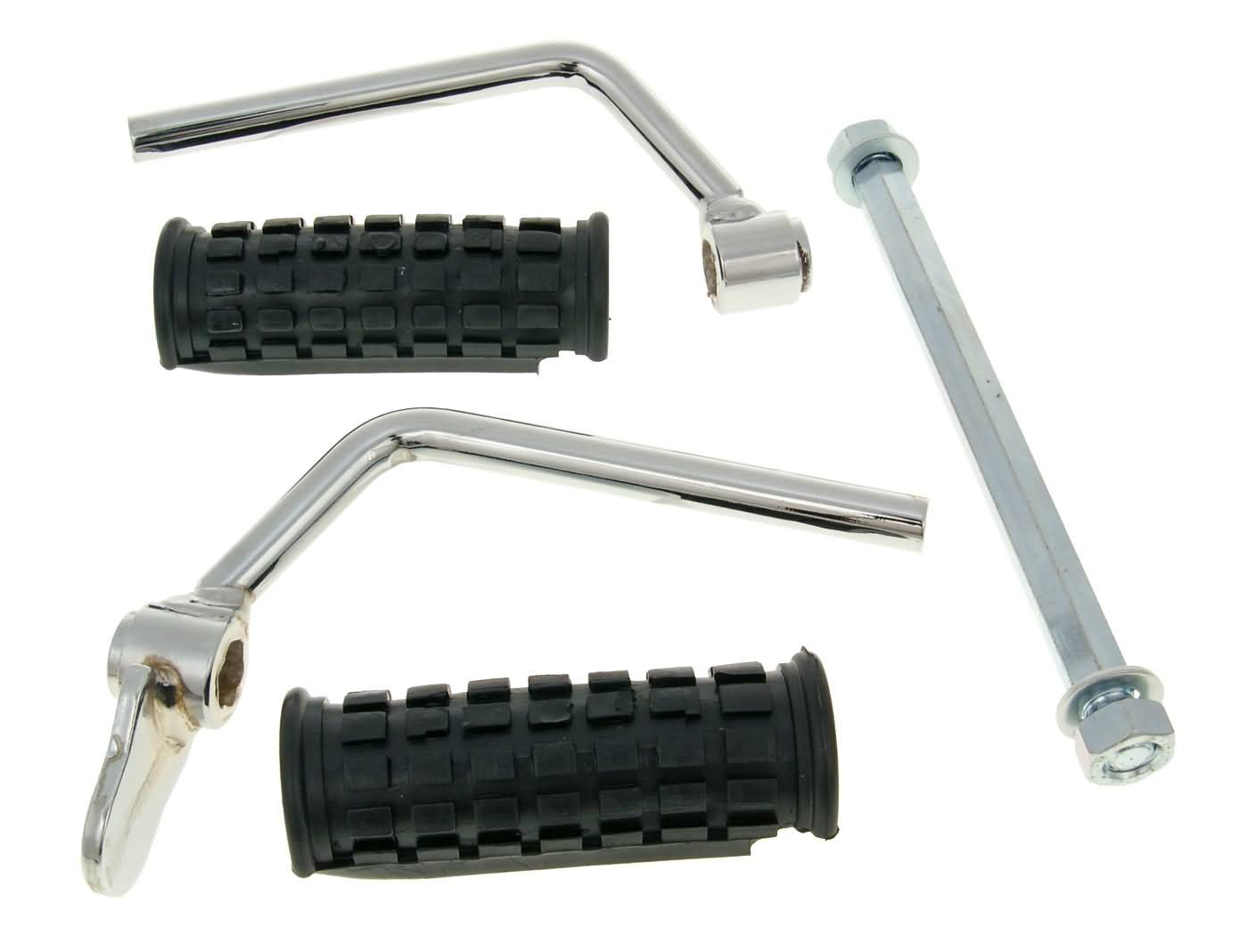 Kojų atramos keitimo komplektas Puch Maxi, X30 pedalų švaistikliai