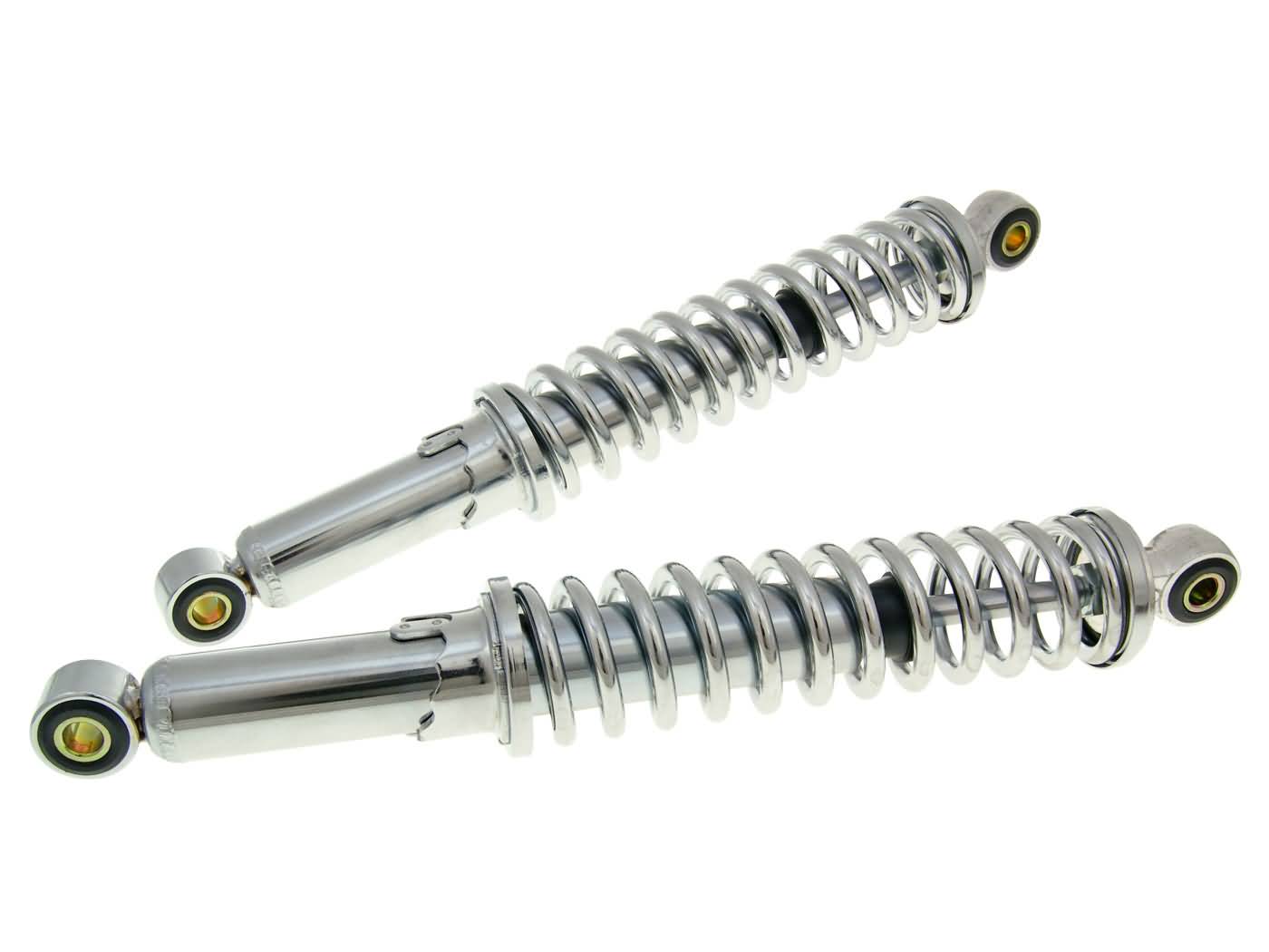 amortizatorių komplektas / amortizatoriai 320mm reguliuojamas chromas Puch