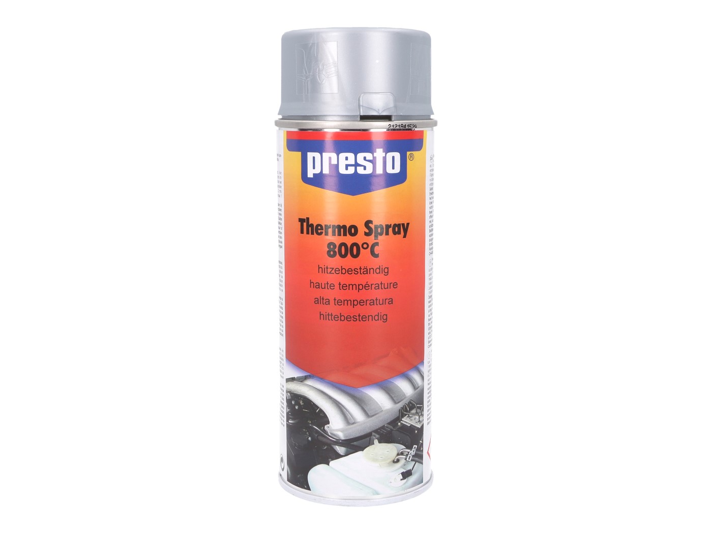 termo purškiami dažai Presto metalic silver 800°C 400ml