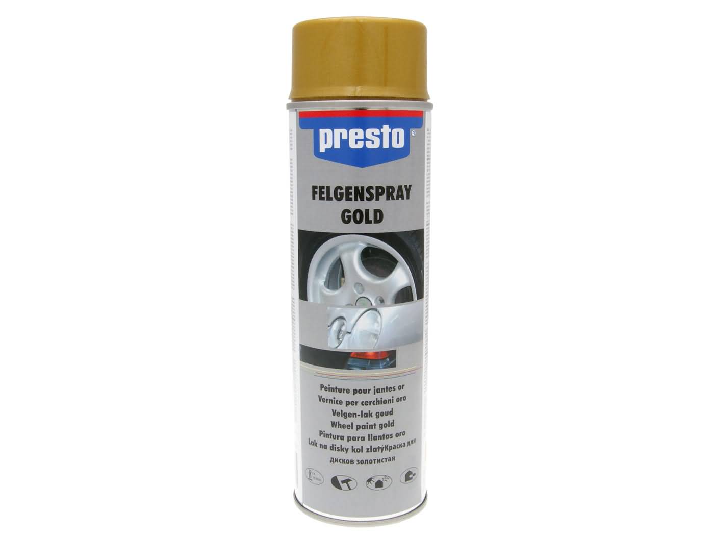 ratų purškiami dažai Presto gold 500ml