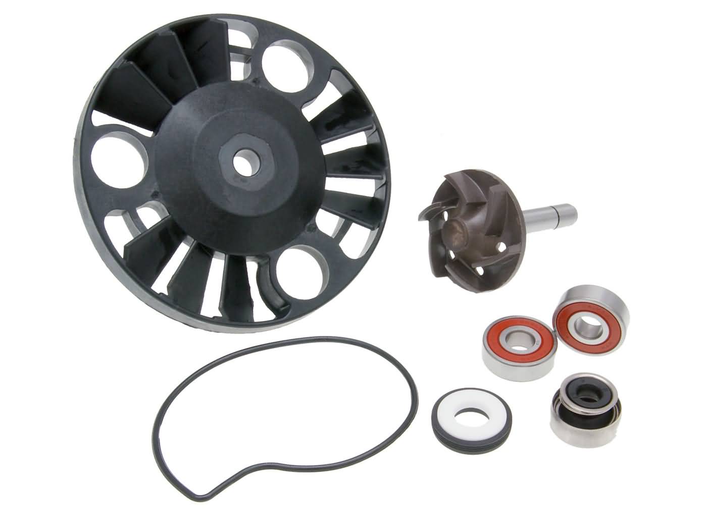 Aušinimo rem. komplektas, skirtas Aprilia, Gilera, Piaggio, Vespa 125-200cc 4T 2001-2006 (vienas velenas)