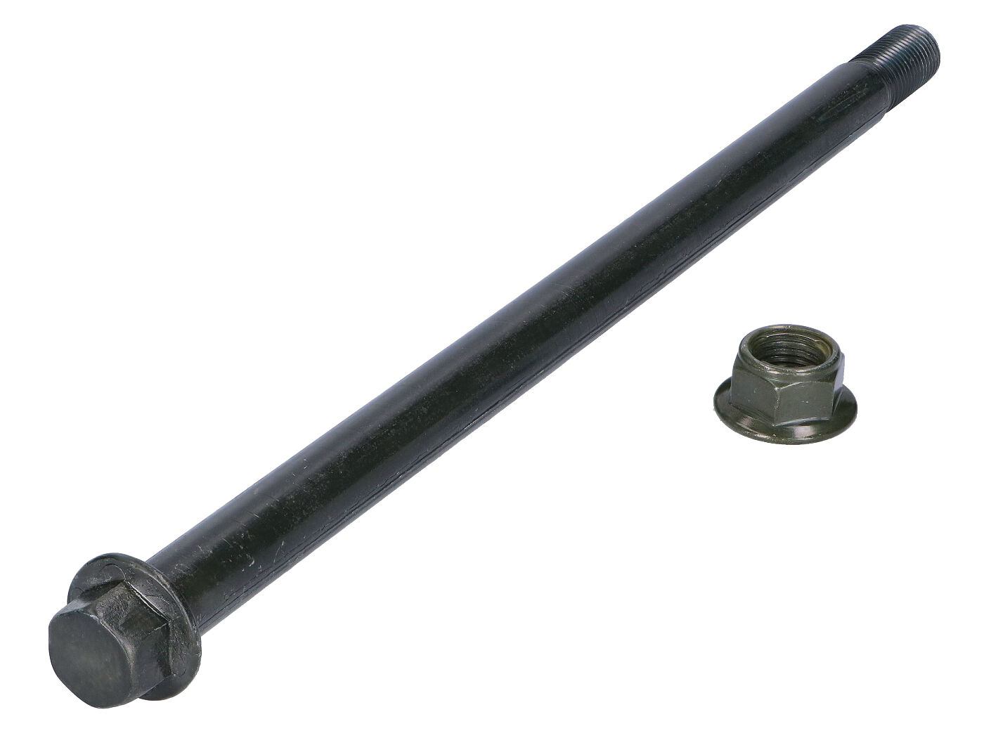 galinio rato ašis 280 mm Rieju RR, Spike, Derbi Senda DRD, Gilera RCR