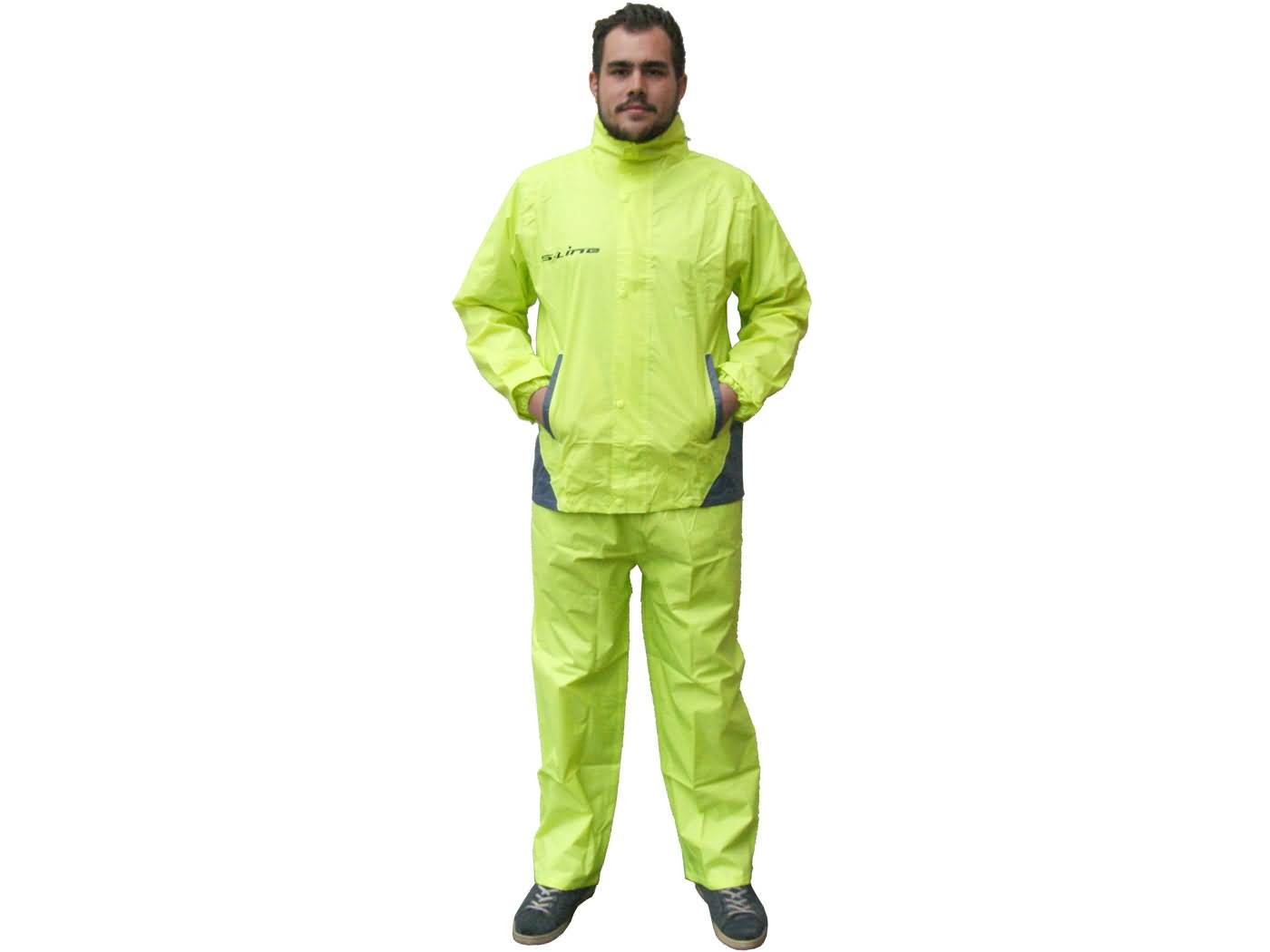 lietaus kostiumas S-Line geltonas 2 dalių - XXL dydis
