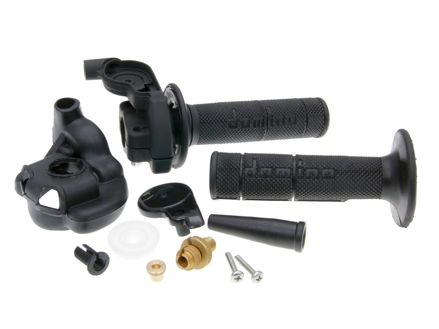 Trumpos eigos gazo rankena Domino Cross 2T 1,9°/ 50mm, skirtas Honda CR, KTM EGS, EXC, MXC, SX