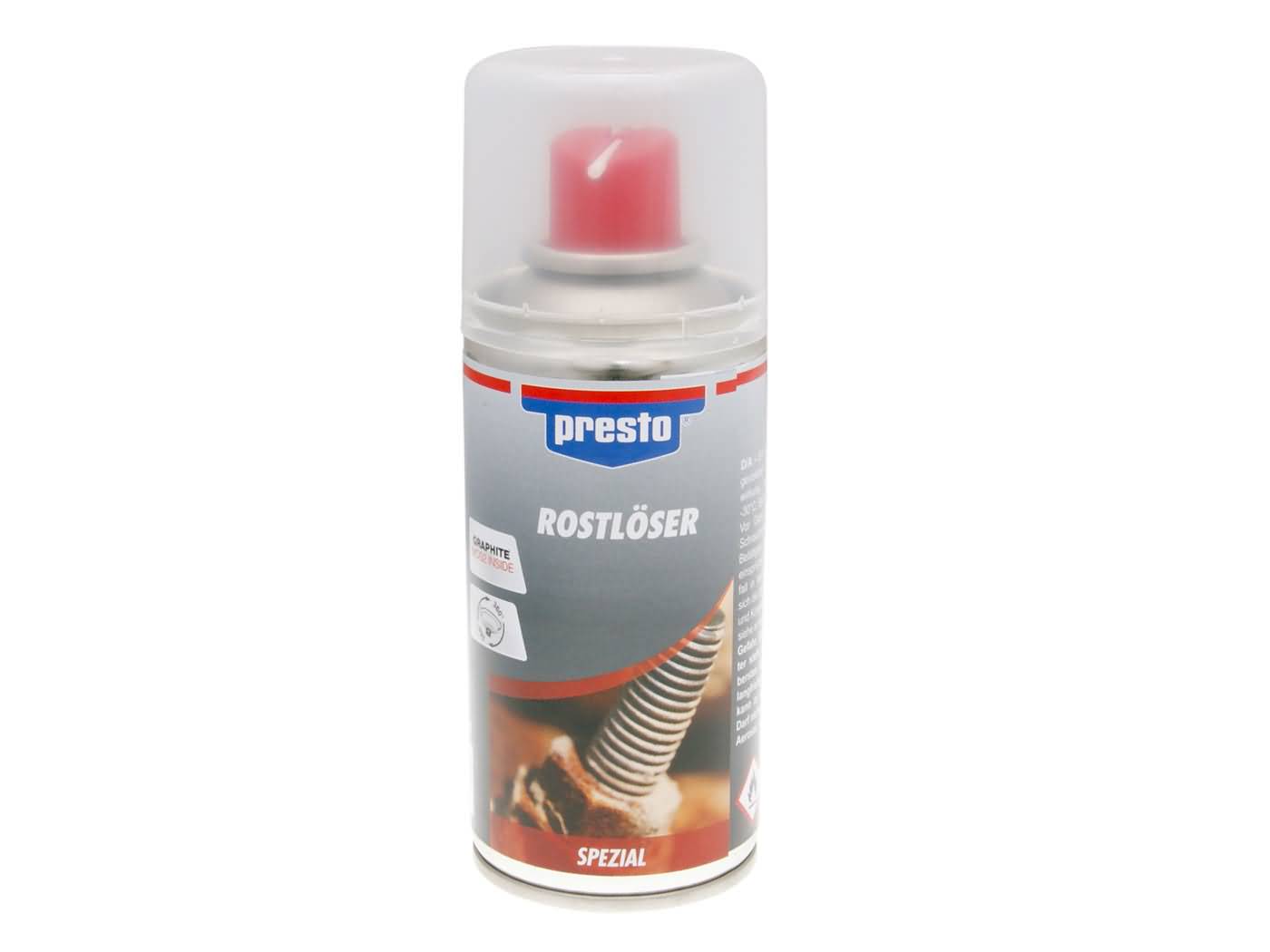 rūdžių tirpiklio purškiklis / prasiskverbiantis aliejus / atpalaidavimo priemonė Presto 150ml