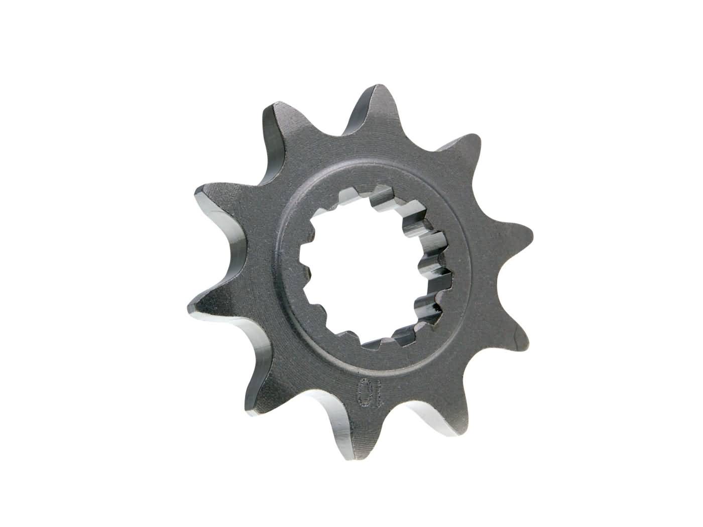 priekinė žvaigždutė 420 – 10 dantų, skirtų Minarelli AM, Generic, KSR-Moto, Keeway, Motobi, Ride, 1E40MA, 1E40MB
