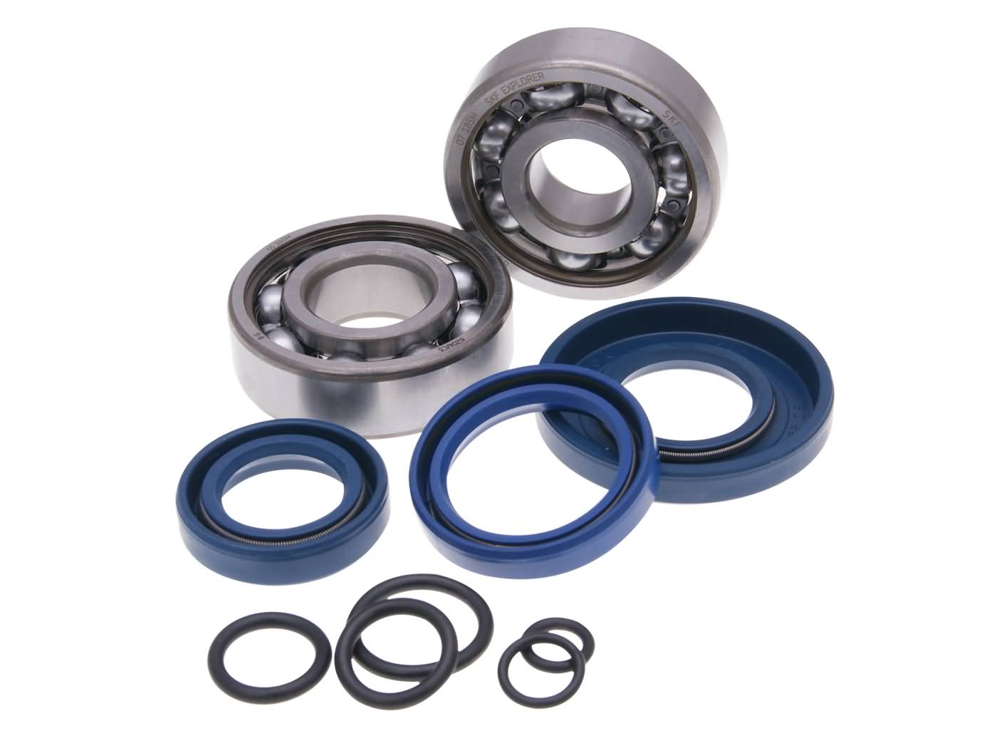 alkūninio veleno guolių komplektas SKF 19mm įsk. sandarinimo žiedai, skirti Vespa 50, PK 50