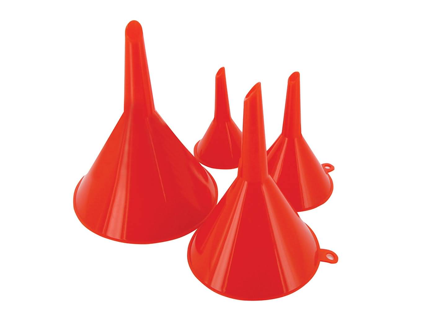piltuvėlių komplektas plastikinis, 4 dalių