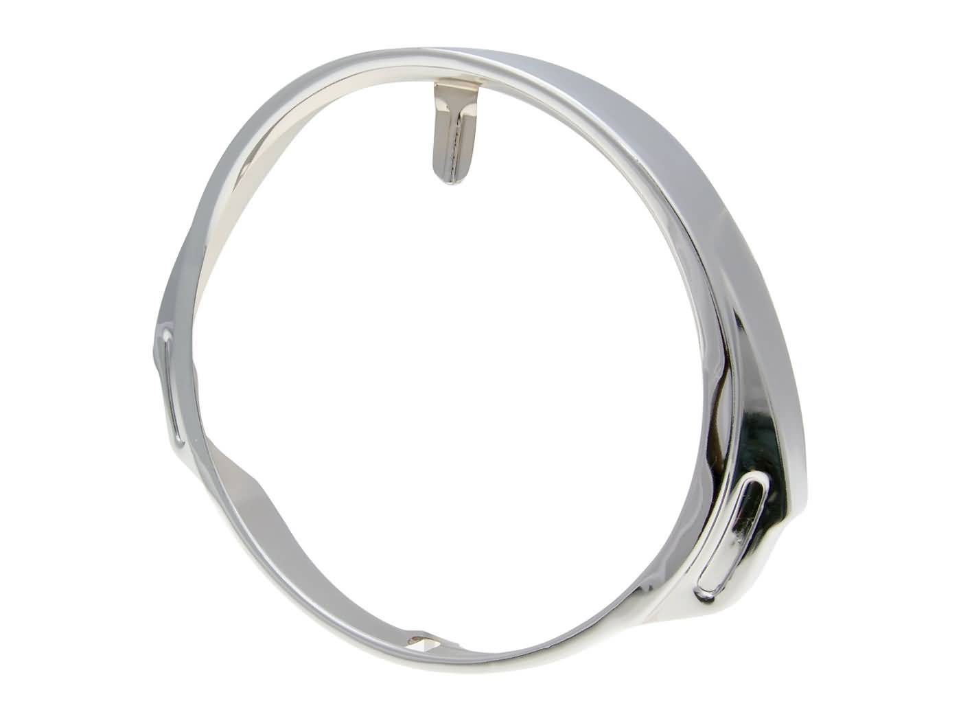 priekinio žibinto ratlankis 160mm chromuotas Vespa P 80, 125, 150 X, P 200 E