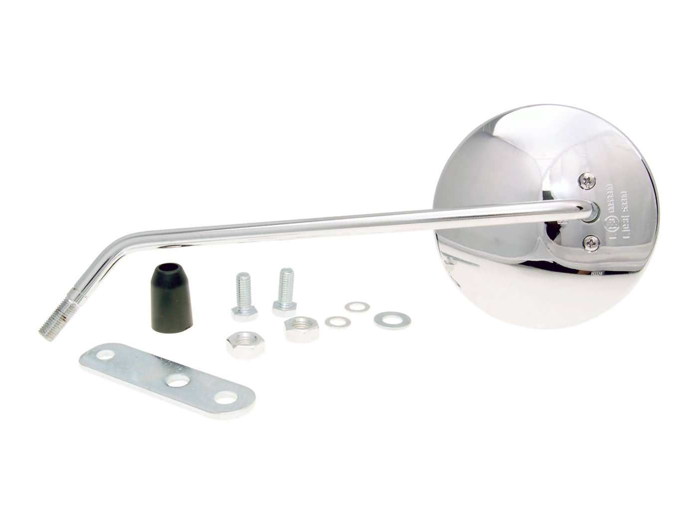 veidrodis kairysis M10 chromuotas Vespa Classic, LML Star