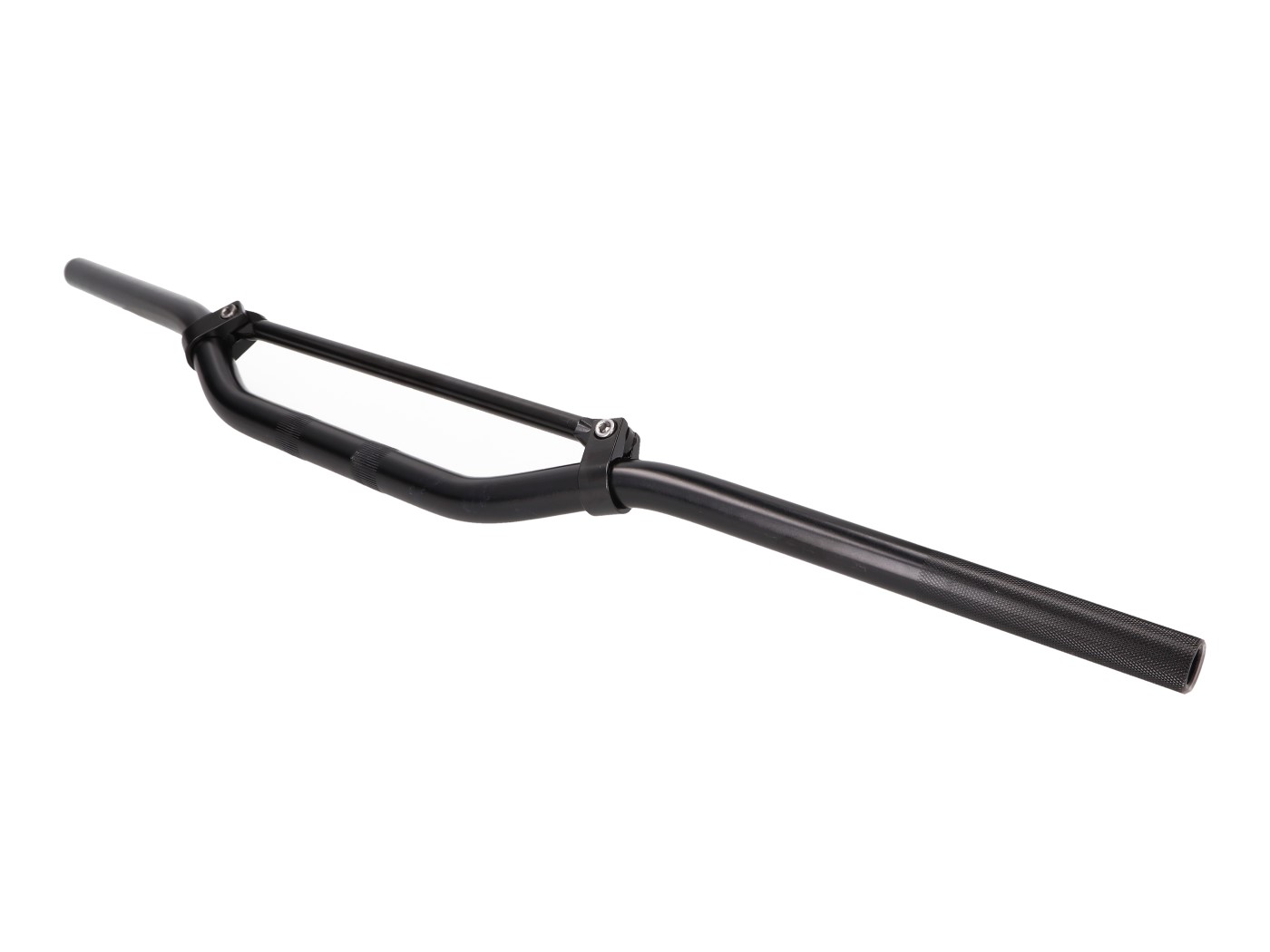 Enduro vairas aliuminis su skersiniu juodos spalvos anoduota 22mm - 820mm