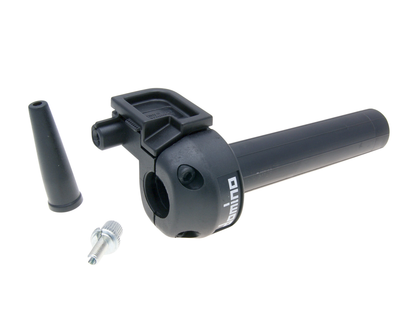 Trumpos eigos gazo rankena Domino 3.6°/ 74mm juodas - universalus