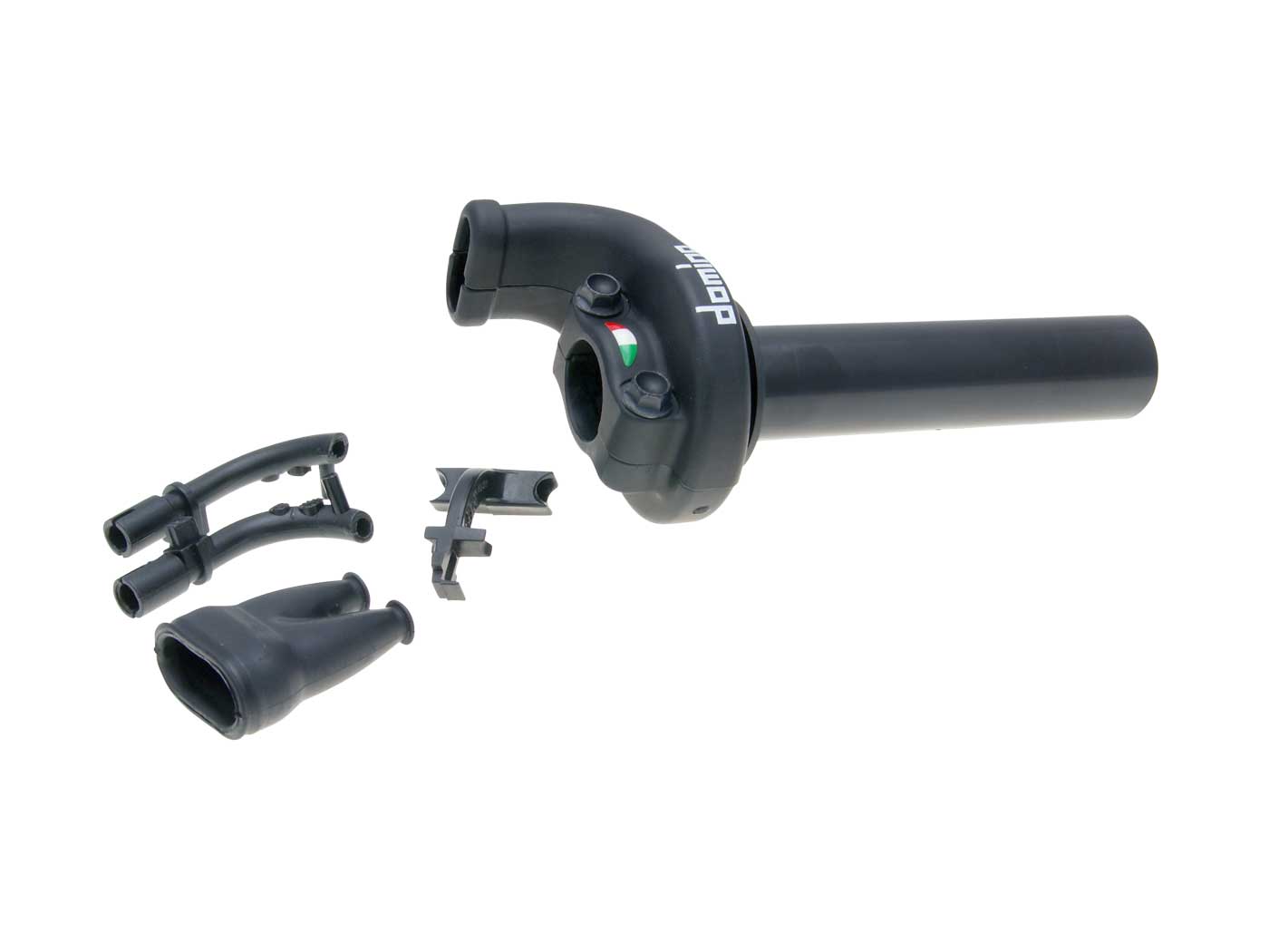 Trumpos eigos gazo rankena Domino KRE 03 OFF-ROAD 2.6°/ 45mm juodas - universalus