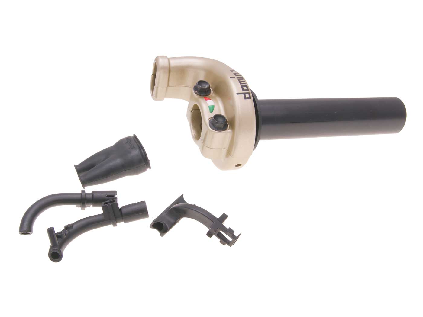 Trumpos eigos gazo rankena Domino KRE 03 OFF-ROAD 2.6°/ 45mm titano spalvos - universalus
