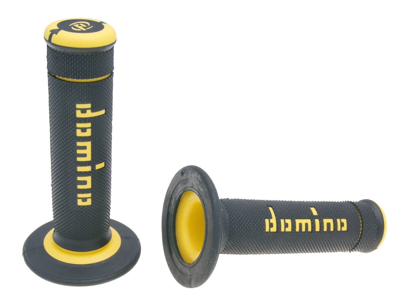 vairo gripsai / guminės rankenos komplektas Domino A190 OFF-ROAD juoda/geltona
