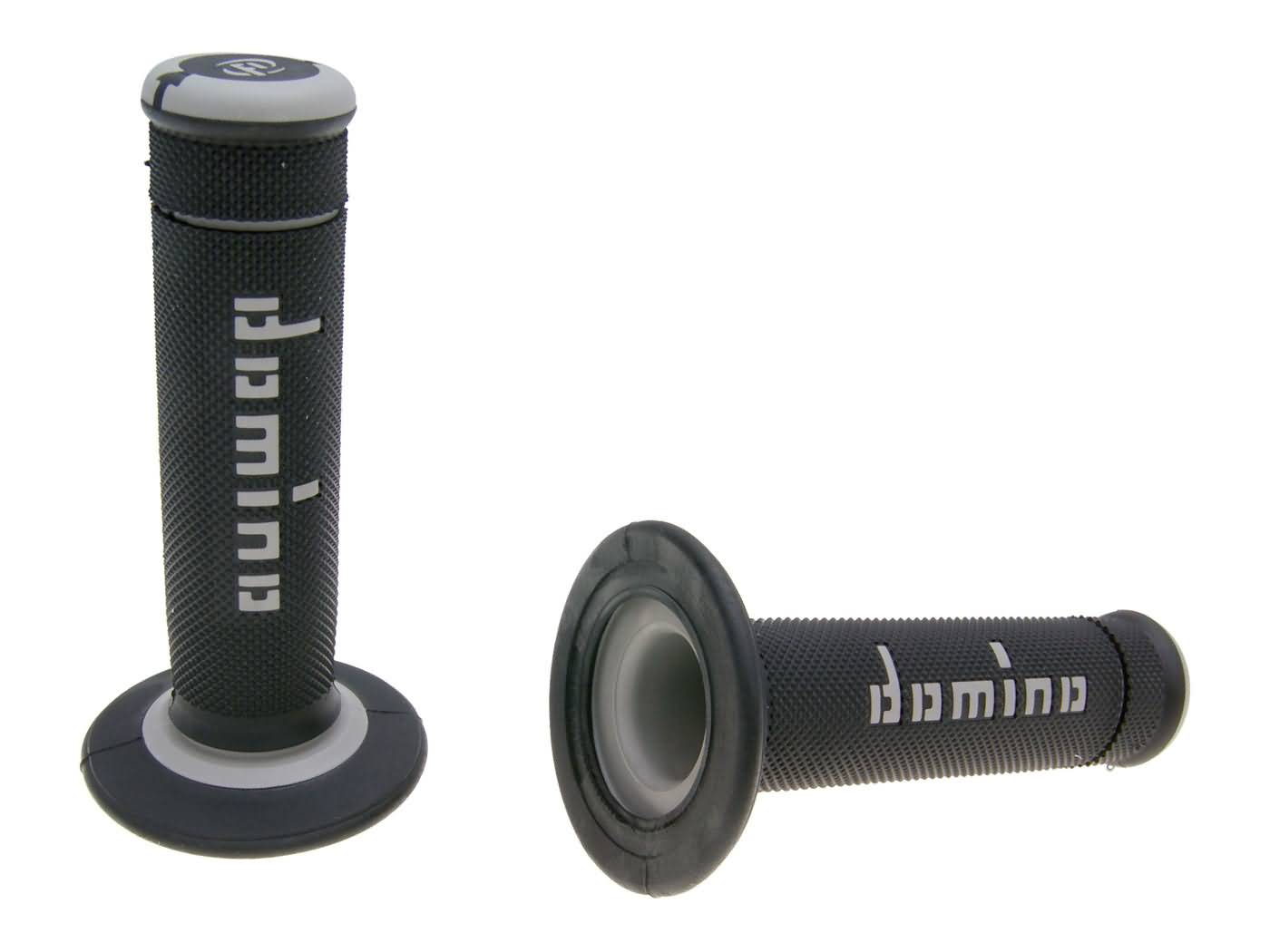 vairo gripsai / guminės rankenos komplektas Domino A190 OFF-ROAD juoda/pilka