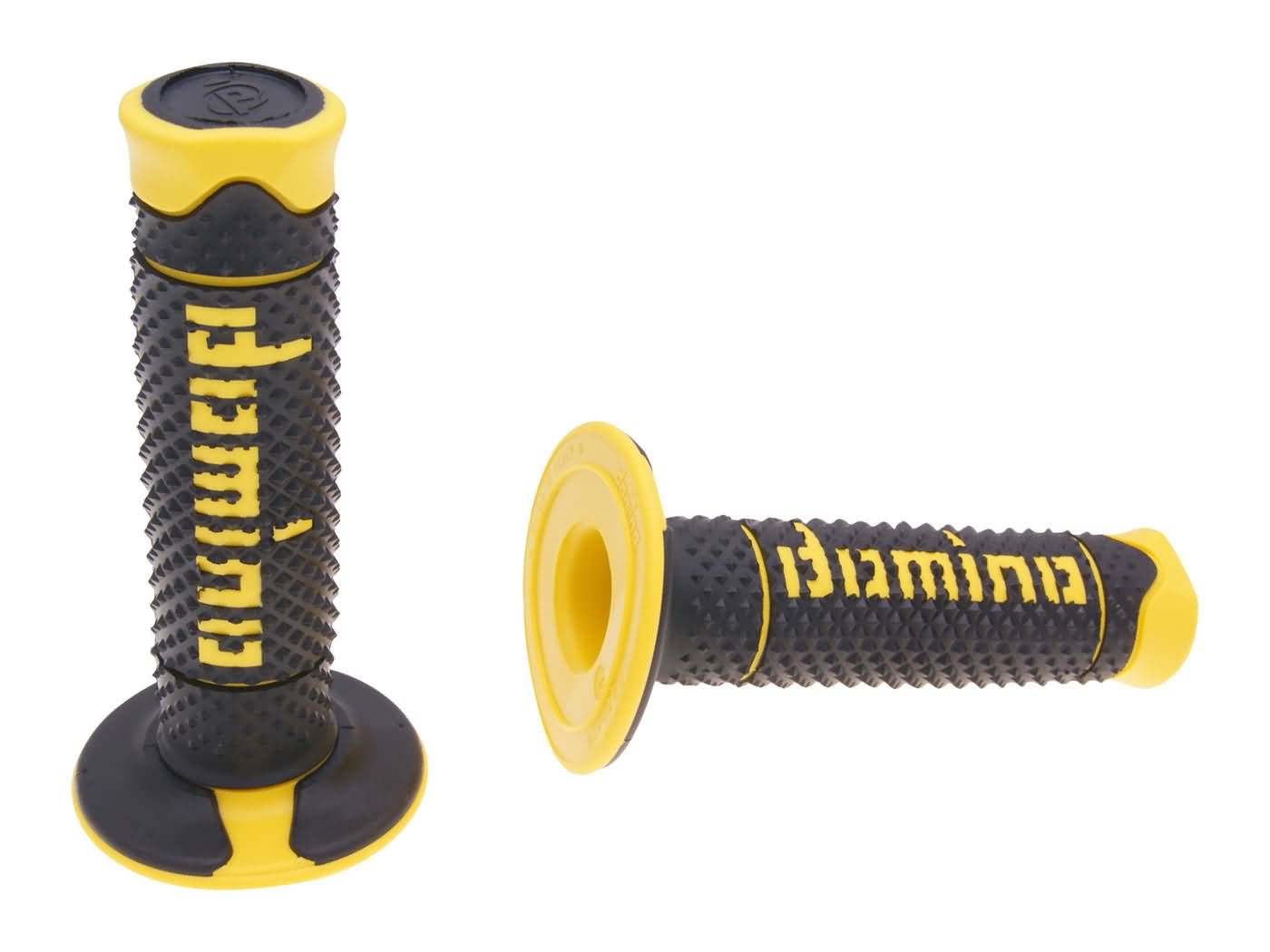 vairo gripsai / guminės rankenos komplektas Domino A260 OFF-ROAD juoda/geltona