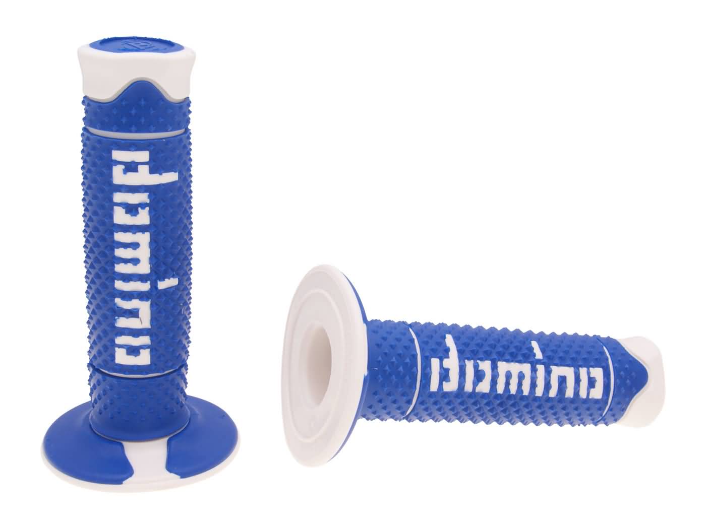 vairo gripsai / guminės rankenos komplektas Domino A260 OFF-ROAD mėlyna/balta