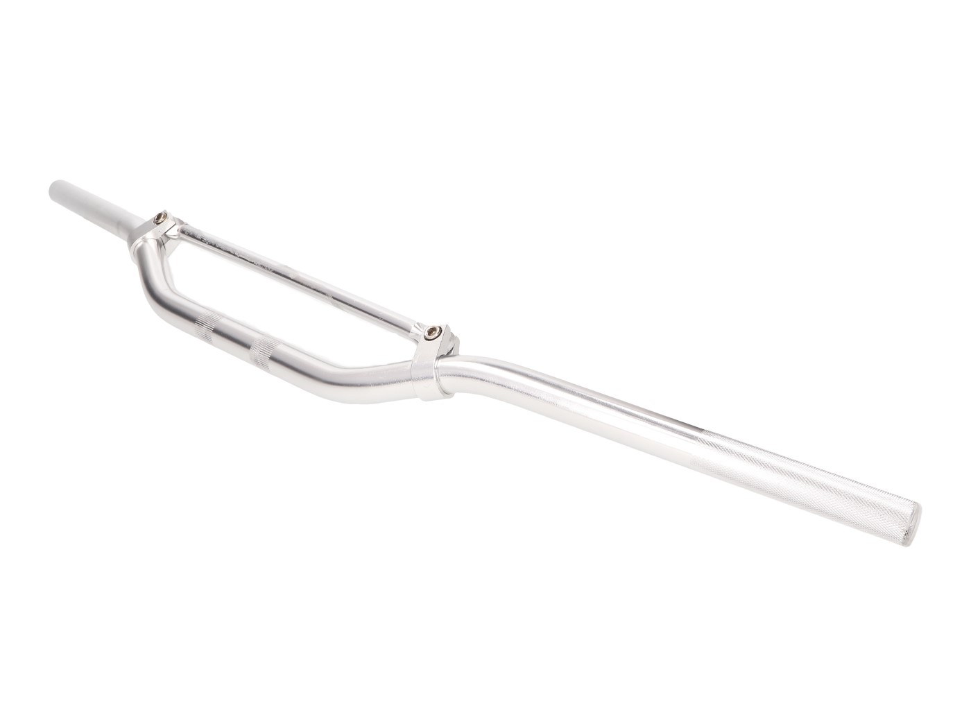 Enduro vairas aliuminis su skersiniu sidabro spalvos 22mm - 820mm