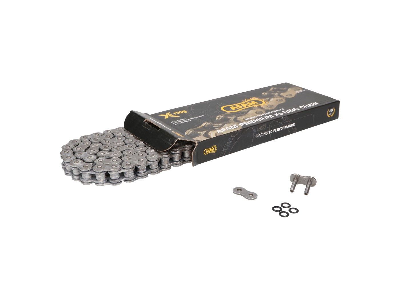 Grandinė AFAM XS-Ring sustiprinta juoda - 525 XMR2 x 108 = AFA525XMR3-108
