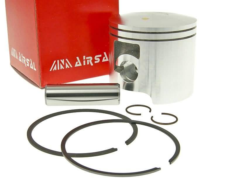 Stūmoklio komplektas Airsal racing 76.6cc 50mm, skirtas Derbi Senda GPR, Gilera GSM SMT RCR Zulu EBE, EBS