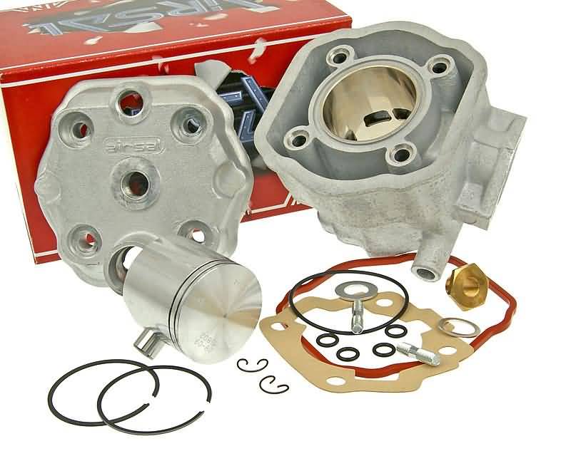 Cilindro komplektas Airsal Tech-Piston 72.4cc 48mm, skirtas Derbi Senda GPR, Gilera GSM SMT RCR Zulu EBE, EBS
