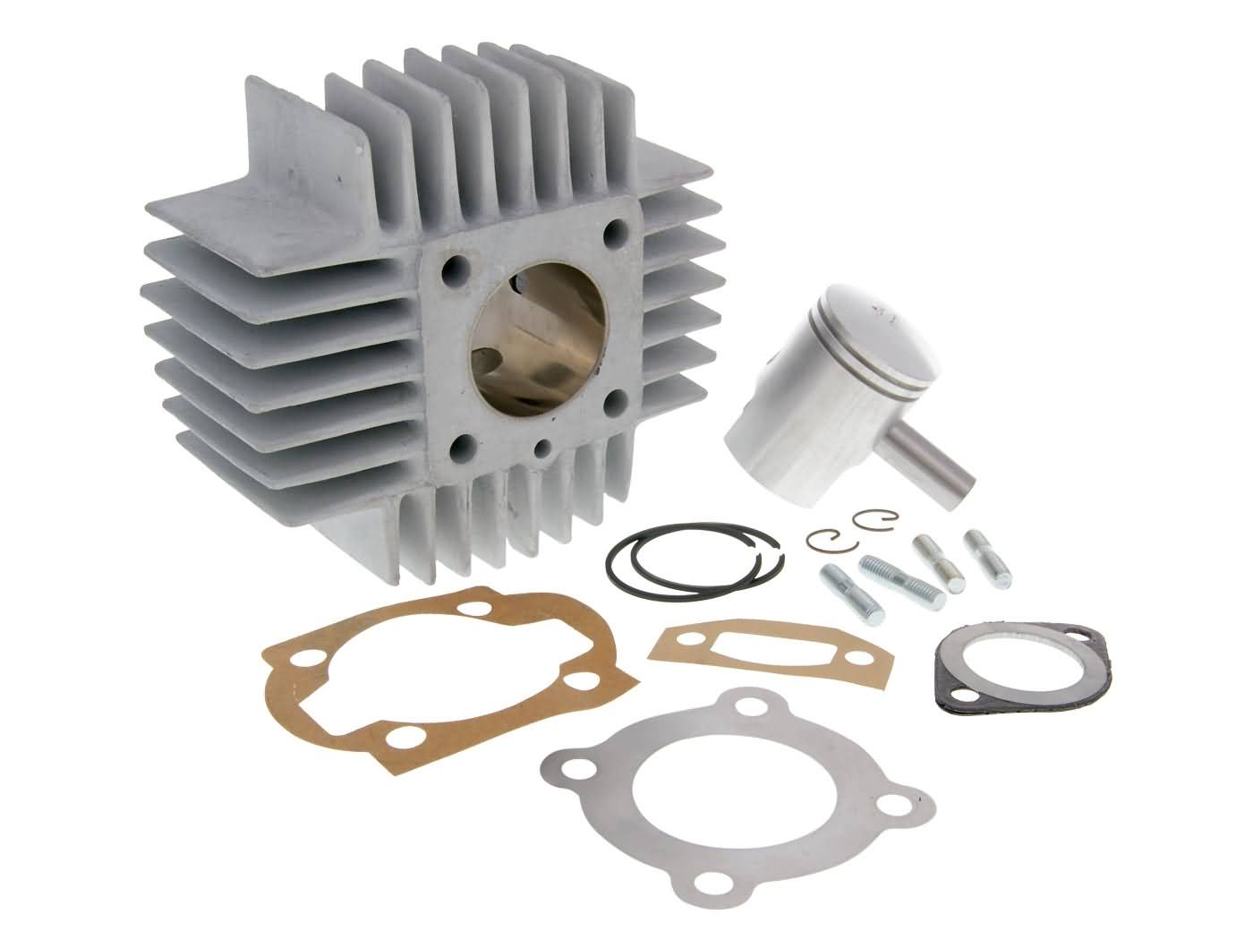 Cilindro komplektas Airsal sport 48.8cc 38mm cilindrų rinkiniui Airsal Sport 48.8ccm 38mm Puch automatiniam, X30 su trumpomis aušinimo briaunomis
