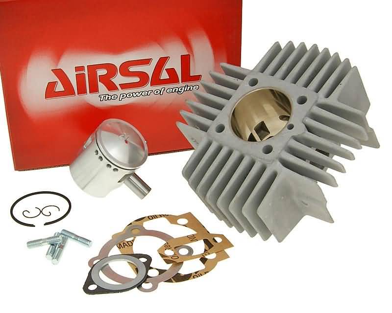 Cilindro komplektas Airsal racing 68.4cc 45mm su ilgomis aušinimo briaunomis, skirtas Puch Automatic