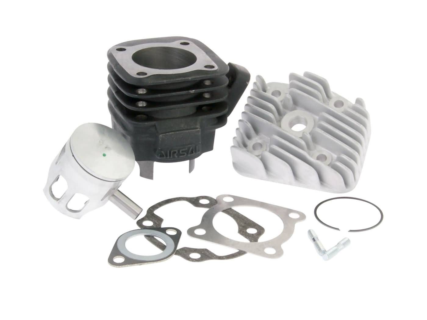 Cilindro komplektas Airsal Sport ketaus 68cc 47mm, 10mm Stūmoklio pirštas Minarelli Horizontal AC