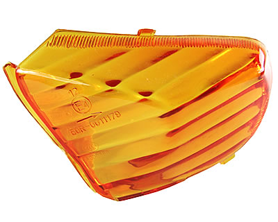 Posūkio stiklas galinis dešinysis, oranžinis, skirtas BT49QINGQI