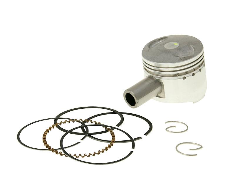 Stūmoklio komplektas 50cc įsk. žiedai, fiksatoriai ir pirštas originaliam cilindrui 39 mm GY6 139QMB/QMA