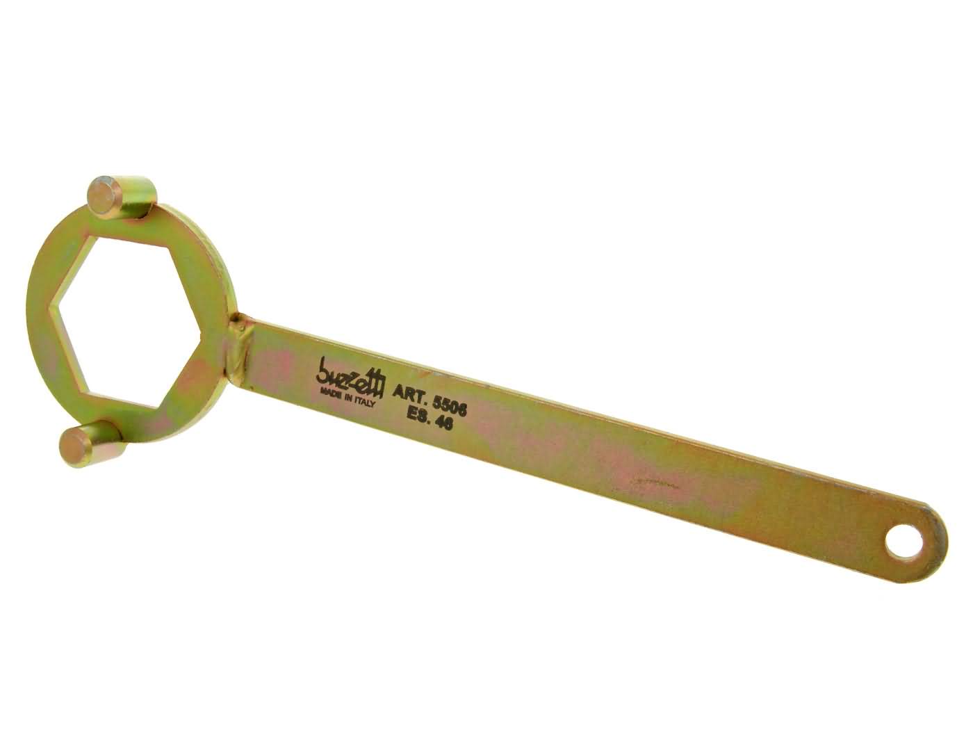 Sankabos rakto laikymo įrankis Buzzetti 46 mm 2 kontaktų Minarelli / Piaggio 125, 150, 200 cc 4 taktų